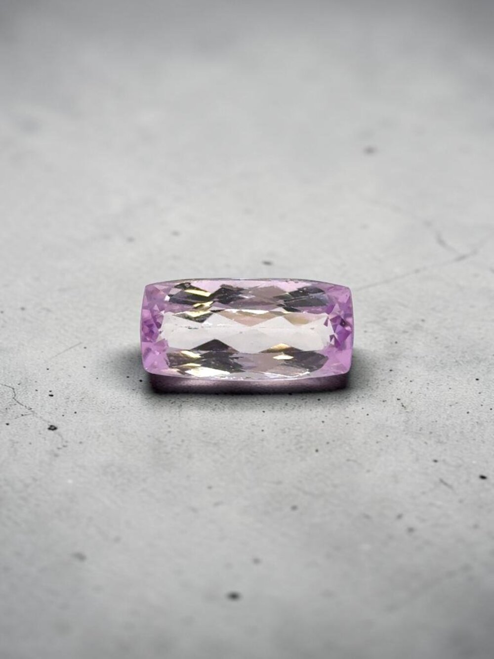 15.18 Carat Rectangular Cushion Cut Kunzite Gemstone - Live Show Listing